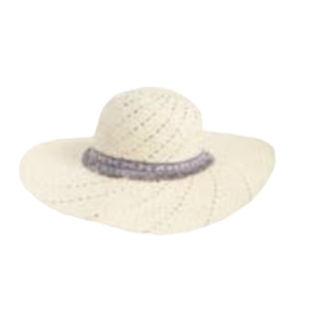 BP metallic stripe straw hat 👒